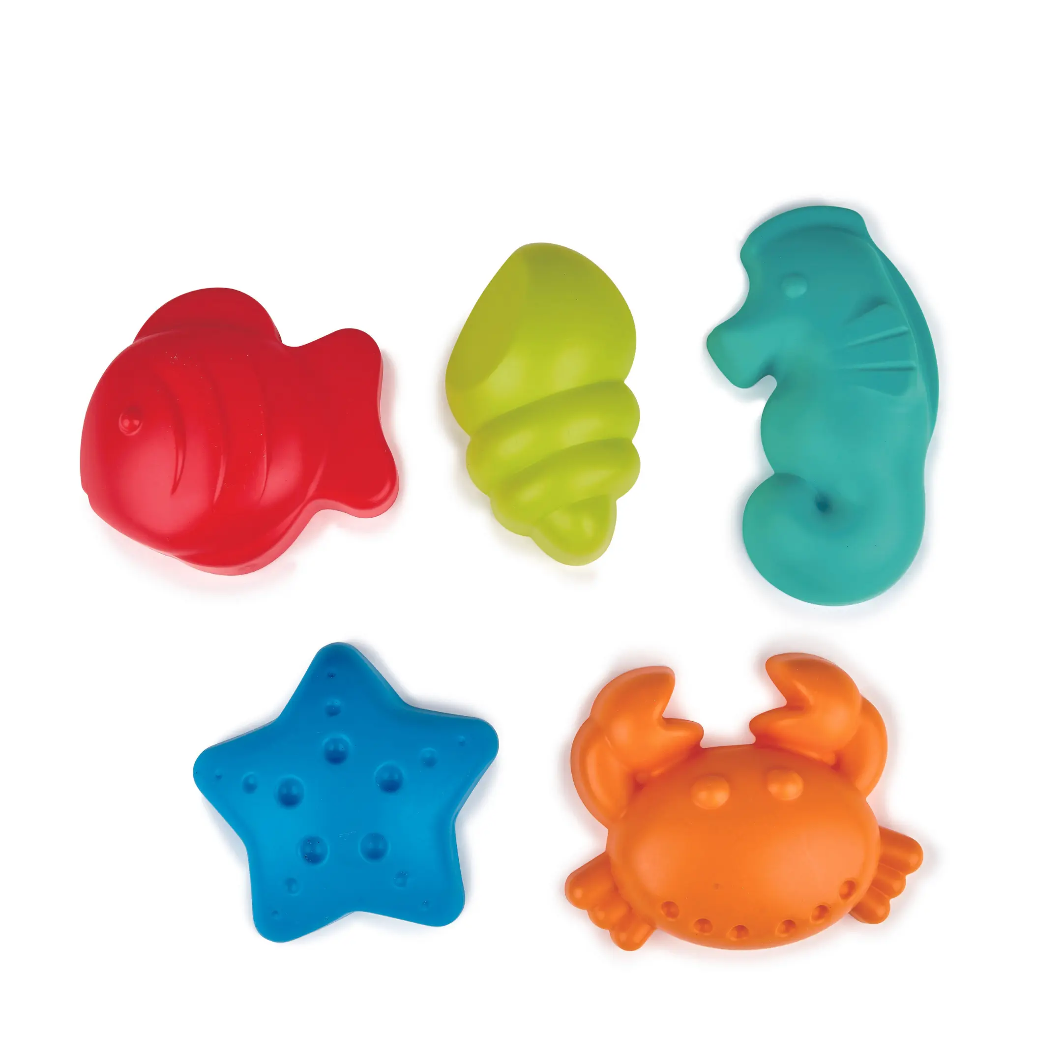 Hape Sea Creatures Sand & Beach Toy Set - Non-Toxic Finishes, Child-Safe Materials, Includes Seahorse, Starfish, Crab, ASTM F963 Certified for Creative Outdoor Water Fun, Beach Days With Kids, Safe Plastic