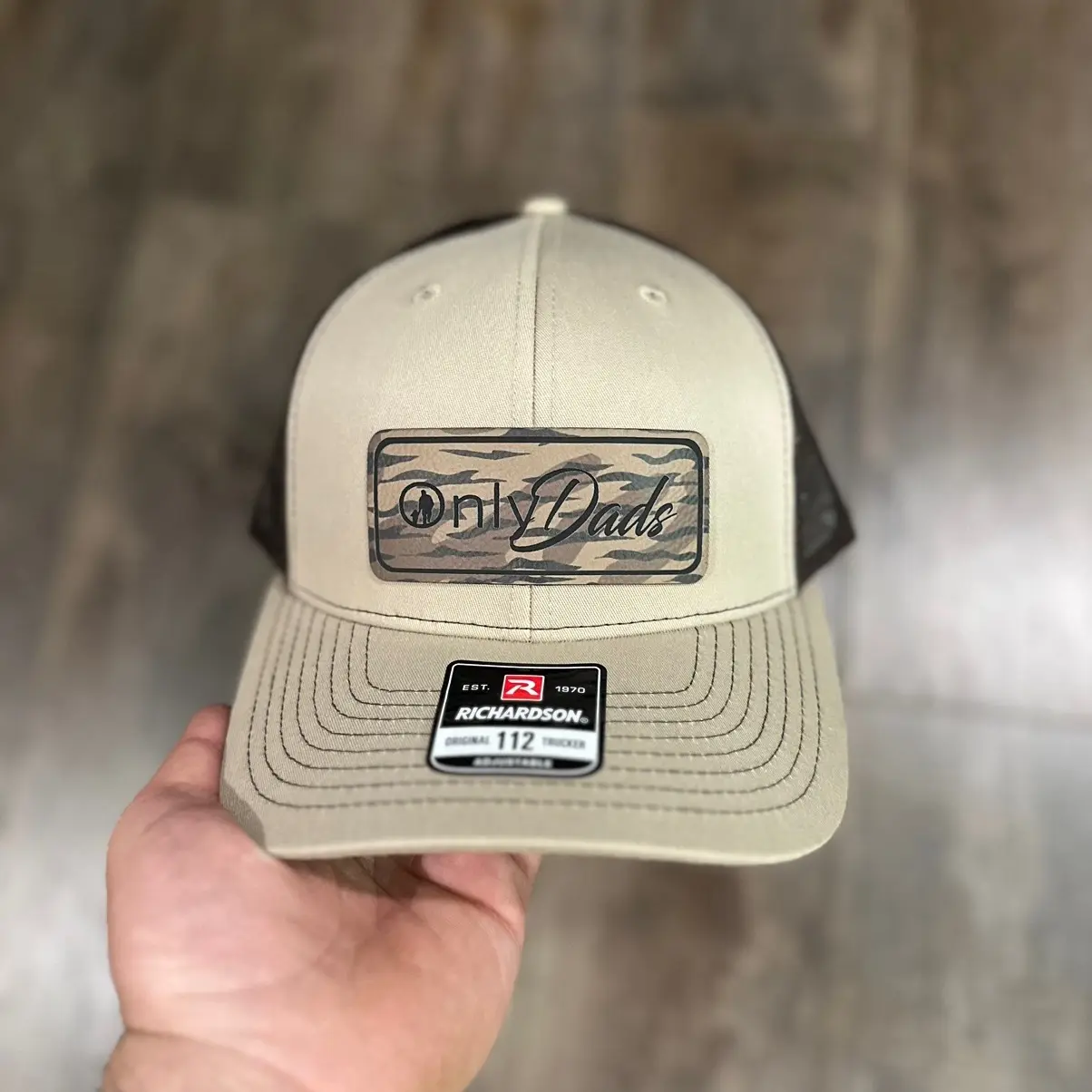 Khaki/coffee camo patch