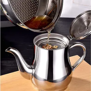 Stainless Steel Oil Filter Pot, 24/32/48oz Cooking Grease Container, Bacon Grease Container with Fine Mesh Strainer Lid for Home Kitchen Cooking Storing Frying Oil Cooking Grease (24oz)