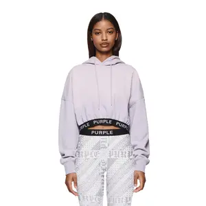 Wisteria Cropped Hoodie