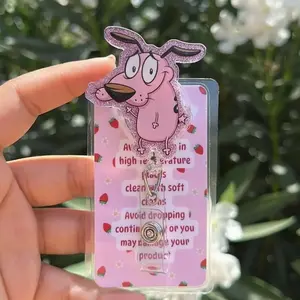Cowardly Dog Badge Reel – Cute Nurse Badge Reel, Retractable ID Holder, Teacher Badge Clip, IT Tech Badge Reel