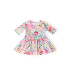 Field of Flowers 3/4 Twirl Bodysuit