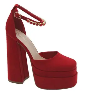 Passionate Platform Heels - Red Women's High Heeled Shoes with Elegant Design and Comfortable Fit