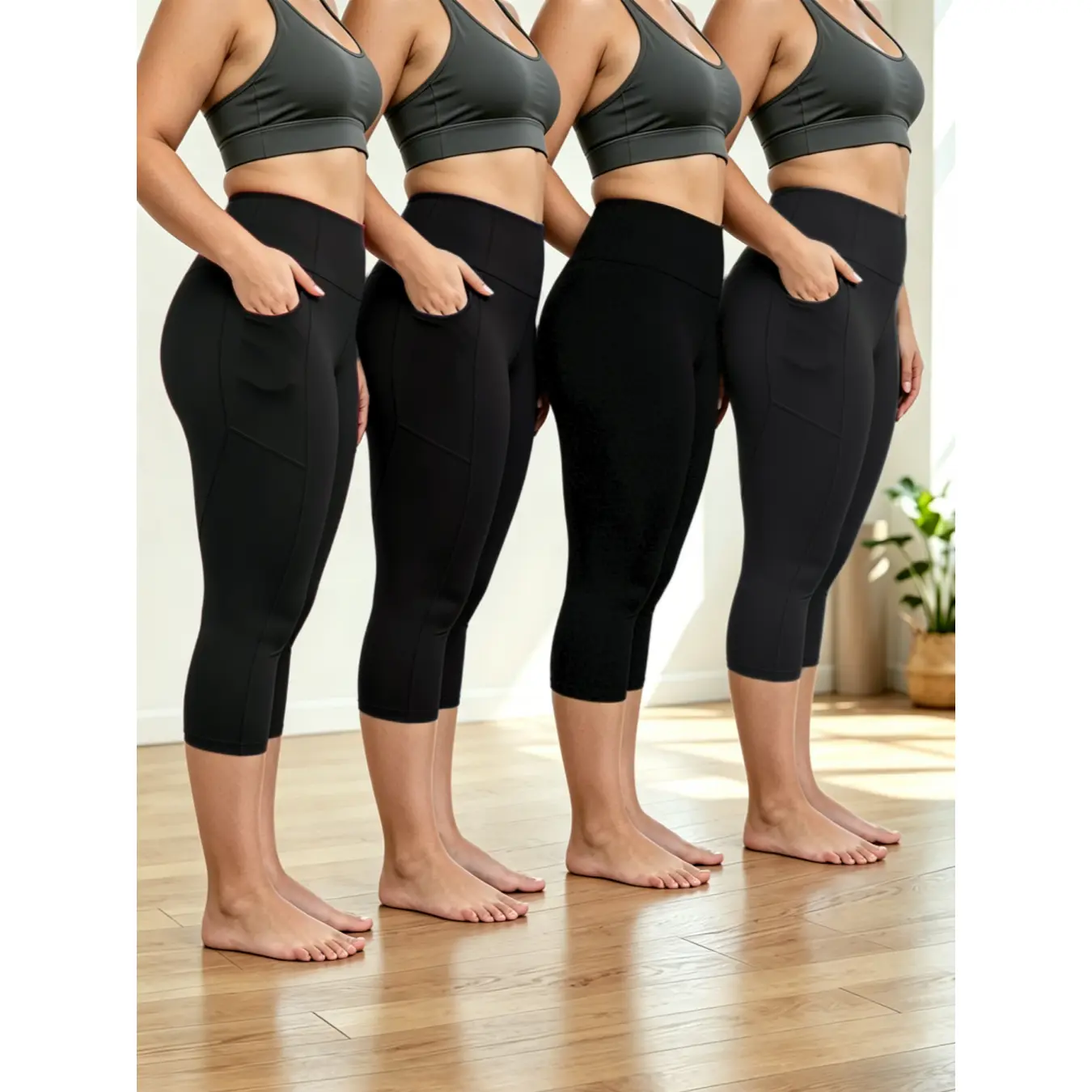 4 Pieces - Black