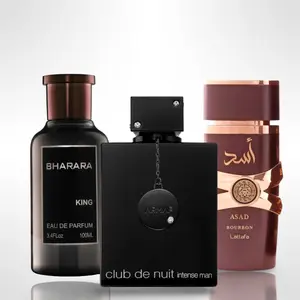 ASAD BOURBON + BHARARA KING + CLUB DE NUIT INTENSE MEN - Fragrance Gift Bundle