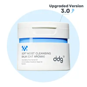ddg Cleansing Balm Makeup Remover - Hypoallergenic & Gentle Facial Cleanser | All Natural Plant Oils | Nourish & Hydrate | Removes Heavy Makeup | Non-Comedogenic | For Sensitive & All Skin Types Summervibes
