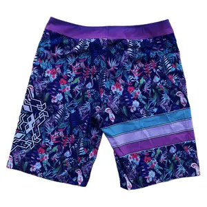 Purple Floral Board Shorts