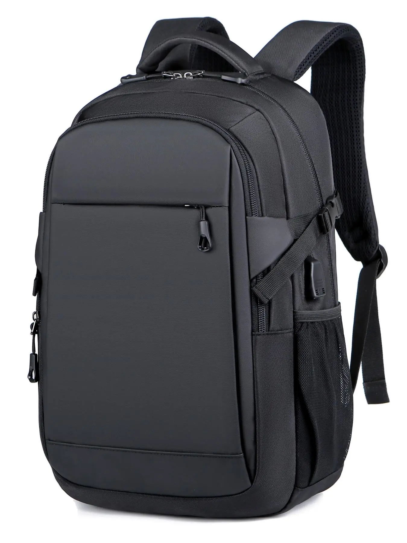 Men's Business Waterproof Backpack, Casual Oxford Computer Bag, Laptop Travel Backpack, Trendy All-match Backpack for Daily & School Use Usb Charging Port
