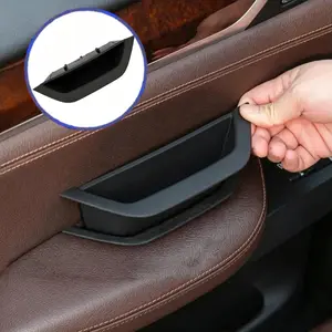 Car Auto Interior Inner Door Handle Pull Trim,Driver Side Door Armrest Cover for BMW X3 X4 F25 F26,for BMW X3 F25 2010-2016,X4 F26 2014-2017, Front Left Side, Black