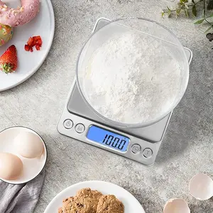 0.01g High-Precision Digital Weight Scale, Mini Stainless Steel Measuring Scale with Backlit Display for Baking, Manual Pour-Over Coffee
