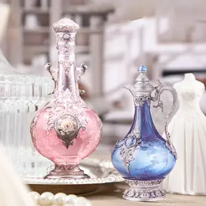 Vintage Bottle Hard Card Sticker Pack, Creative Handmade Material DIY Scrapbook Frame Calendar Greeting Cards Diary, 4 Packs Rococo Collection