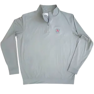 UGA 1/4 Zip Standing Dawg Performance Pullover - Ash Gray
