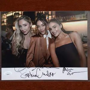 Sophia Culpo, Olivia Culpo, and Aurora Culpo 8 x 10 Signed JSA Authenticated Photograph