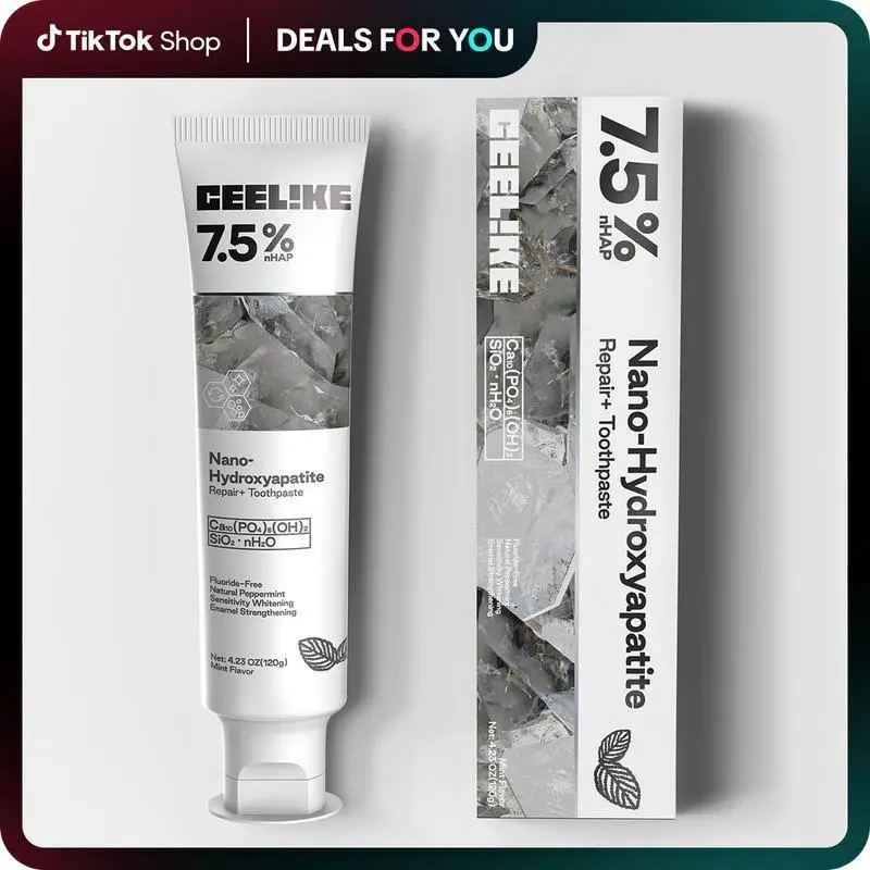 Nano Hydroxyapatite Toothpaste | Repairs & Strengthens Enamel | Fluoride-Free & Fresh Mint | Enhances Natural Shine #dealsforyoudays
