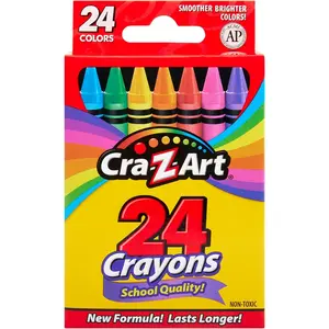 24ct Crayons Pack  Perfect Back to School Essential  Art Supplies for Coloring Fun  Ages 3 and Up