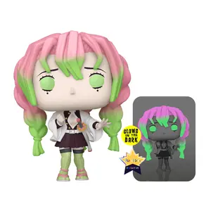 Funko POP Animation: Demon Slayer - Mitsuri (UV Activated GLOW) Fundom Edition w/ vRare Pop Protector Included