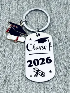 Graduation Keychain 2026, Bachelor Cap Design, Durable Iron Ring, Perfect Gift Option for College Students, High School Graduates, Cute Style