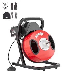 Garvee Drain Cleaner Machine  1/2 Inch  75FT Sewer Snake Cleaning Machine