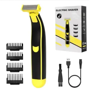 Portable Electric Shaver, 1 Box USB Rechargeable Wet & Dry Use Hair Trimmer, Multifunctional Hair Shaver for Men, Great for Stylists Barbershop