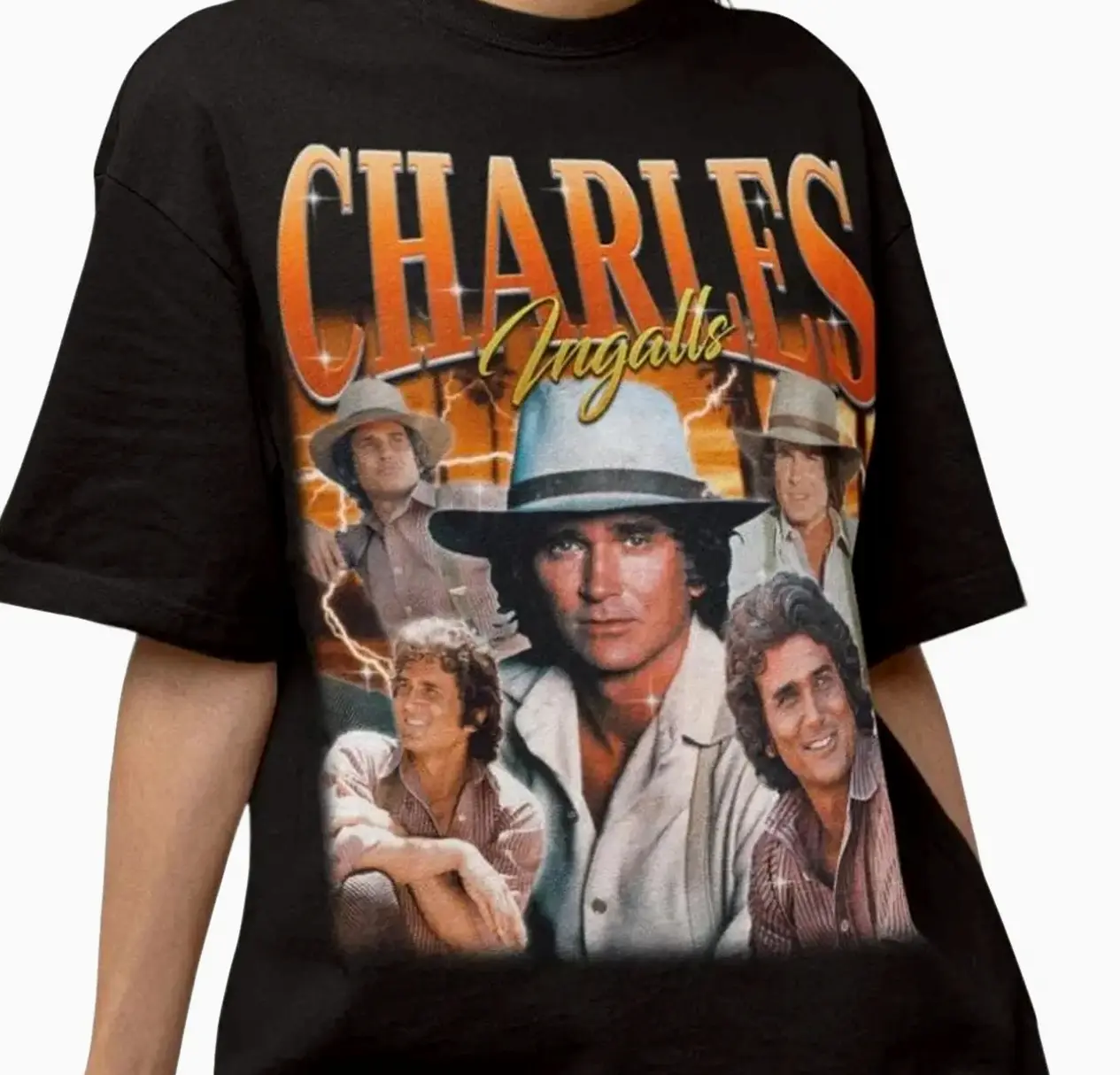 Charles Ingalls Shirt, michael landon Shirt, michael landon tshirt, on the prairie shirt, little house shirt