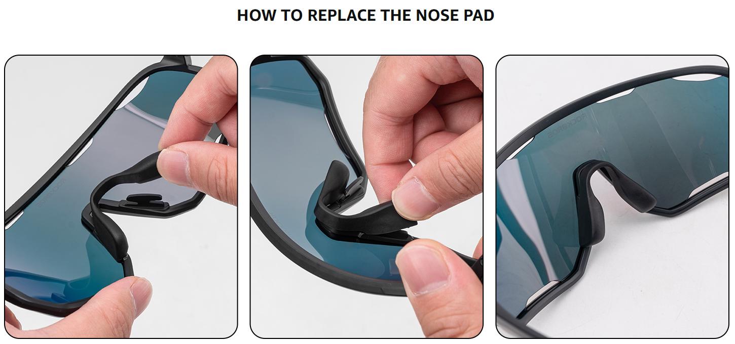 ROCKBROS Polarized Sunglasses Sports Glasses with 3 Lenses for Running, Cycling, Driving, Fishing, and Skiing - UV400 Protection