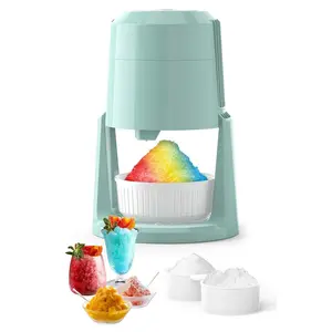 Professional Shaved Ice Machine: RX03 Electric Snow Cone Maker & ICEE Machine for , 60W Power, 120V Universal , Create  Ice Snow Cones, Slushies and Frozen -Green (Green)
