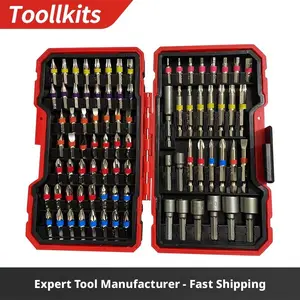 83-Piece Rainbow Screwdriver Bit Set, Magnetic Drill Bits for Electric Drills & Power Tools, Precision Repair Tool Kit, Impact Bit Set