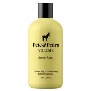Volume Biotin Shampoo - Daily Cleanser Adds Volume, Thickness, Fullness, Strength, & Elasticity | Ideal For Fine, Thin,Thinning & Normal Hair | Removes Dirt, Sweat, & Excess Oil | Rice Protein, Burdock Root, Ivy Extract | For Men & Women, 8.5 oz.