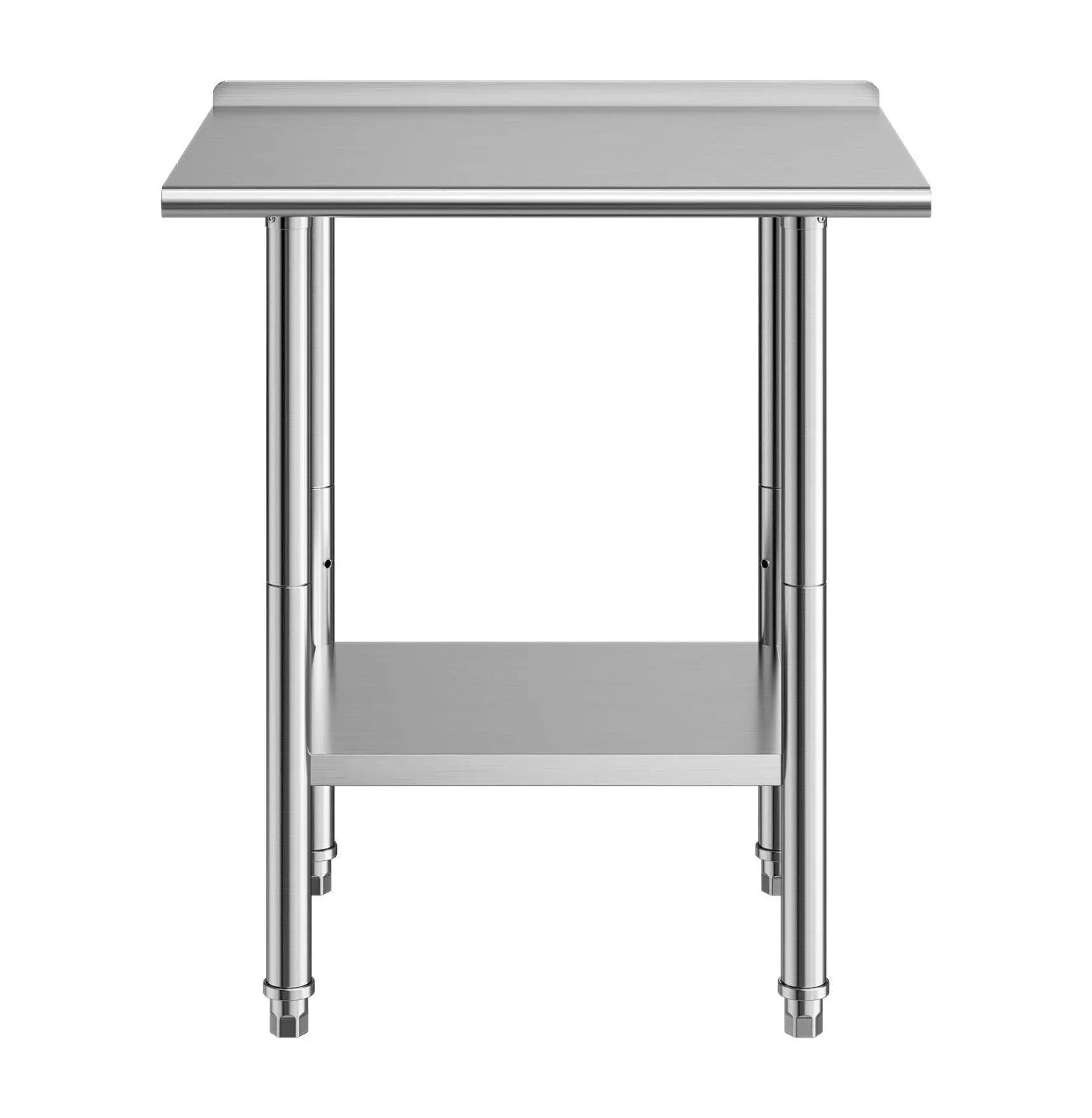 Stainless Steel Work Table 24x30 Inch - Commercial Kitchen Prep Table with Backsplash, Adjustable Shelf, Heavy Duty Utility Workstation for Restaurant & Home 24 x 30 inch