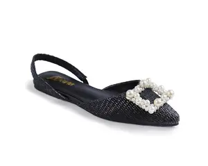 OHANA PEARL SLINGBACK SANDAL (Black)