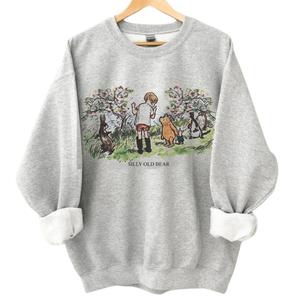 [Sale up to 70%] The Vintage Pooh Bear Sweatshirt, Gift For Men Women, Crew Neck, Menswear Top, Womenswear Top Underwear Streetwear