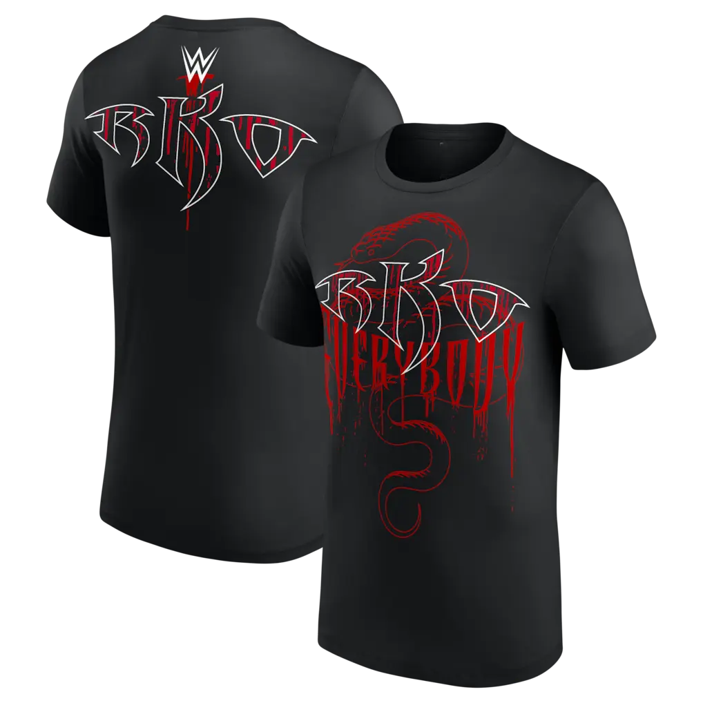 Women's Round Neck Short-Sleeve Soft Cotton T-Shirt, Men's Wear Randy Orton RKO Everybody Drip Graphic Tee, Unisex Professional Wrestler Casual All-Season Basic Tops, Menswear, Shortsleeve