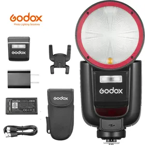Godox V1 Pro S V1Pro S USA Version Camera Flash for Sony Camera Flash Speedlite Speedlight,76Ws 2.4G TTL 1/8000 HSS,500 Full Power Flashes,1.3s Recycle Time,2980mAh Li-ion Battery,LED Modeling Lamp