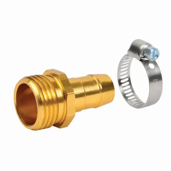 Durable Metal Hose Coupling, 0.62-inch Male Threaded Garden Hose Repair Connector for All-Season Use, Easy to Install, Size 0.62", 0.62 In.