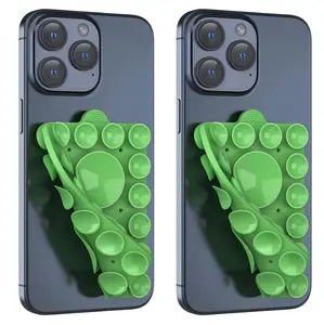 Silicone Phone Holder, Cute and Convenient, Ideal for Content Creators, Mobile Phone Mount, Strong Suction Cups for Hands-Free Use Dual-Sided Sticky Grip Phone Holder
