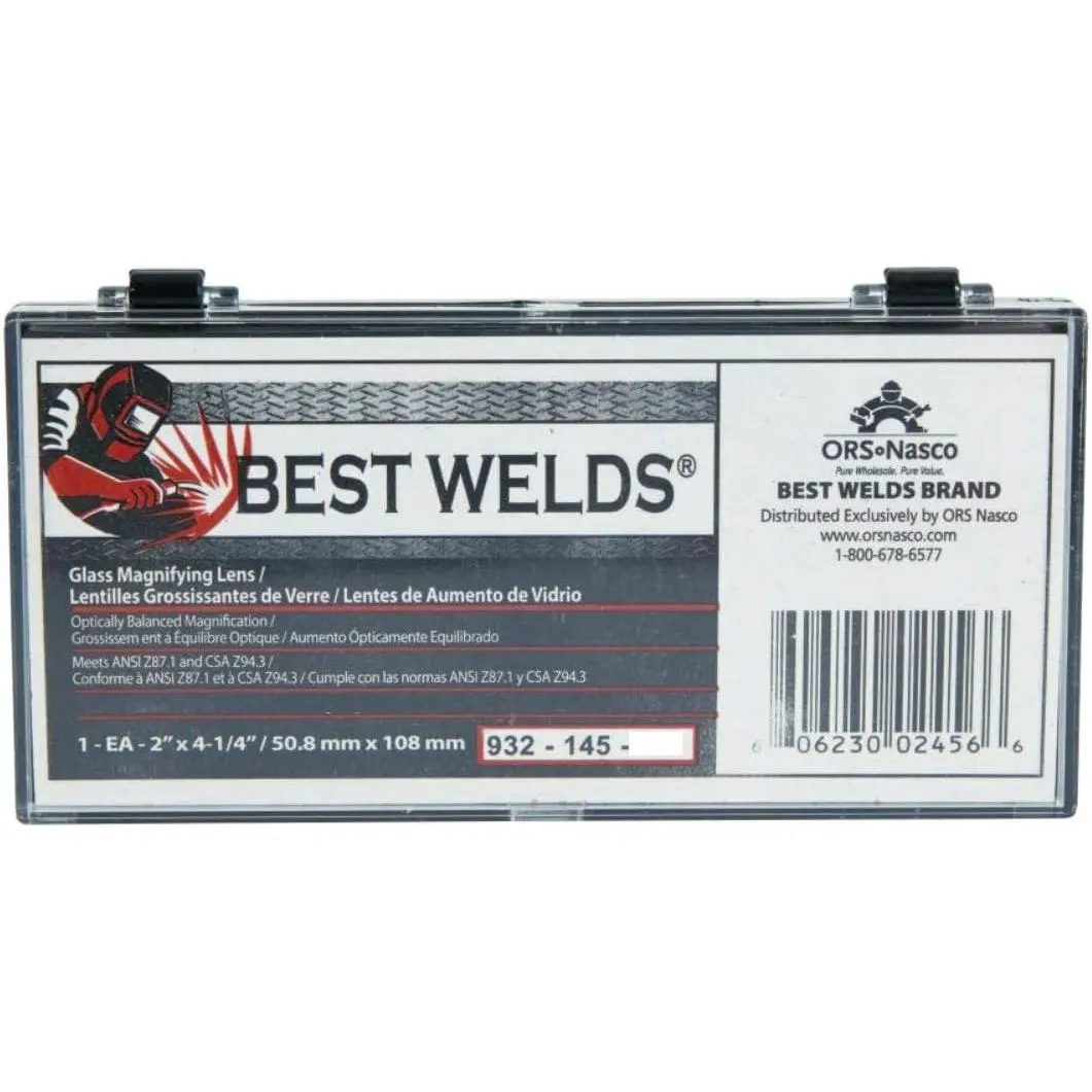 Welding helmet magnifier/cheater lens, 2 x 4.25, 2.50 diopter, GLASS
