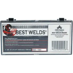 Welding helmet magnifier/cheater lens, 2 x 4.25, 2.50 diopter, GLASS