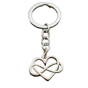 Heart Infinity Love Forever Keychain Valentine's Day Gift Key Chain Ring
