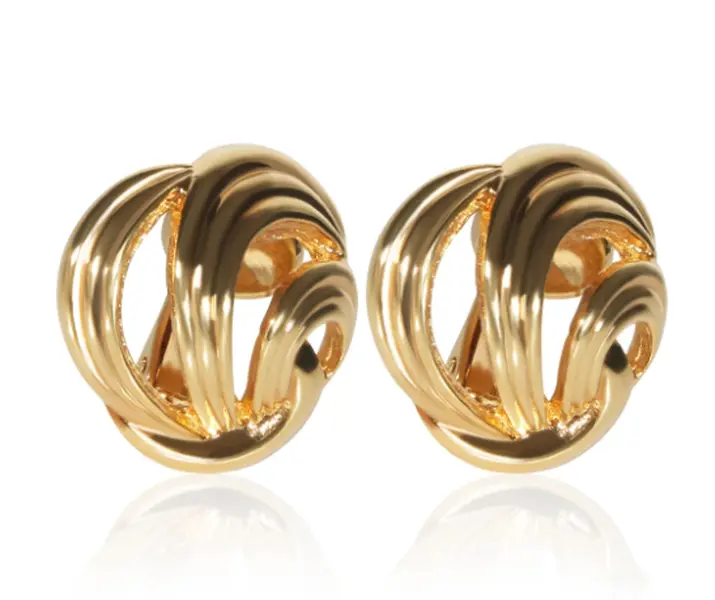 Pre-owned Christian Dior Gold Plated Earrings