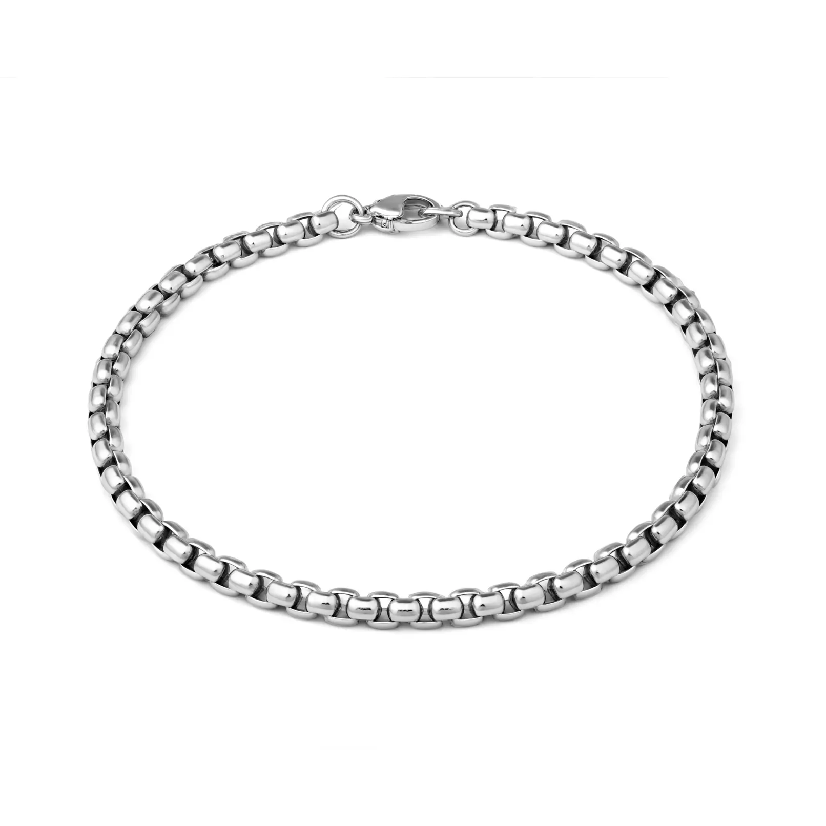 Aprilery Box Chain Bracelet – Classic Link Design Durable Everyday Jewelry for Women