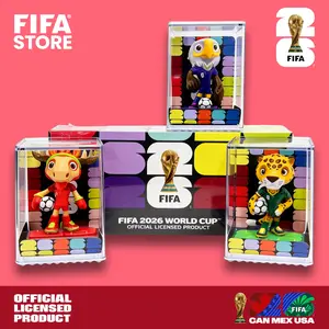 FIFA Officially Licensed 2026 World Cup Mascot Collectible Figurines - Maple (Canada), Clutch (USA), Zayu (Mexico) | 3D Figure Doll Home Decor Ornament | 9cm/3.54inch (3Pcs/Set) Series A