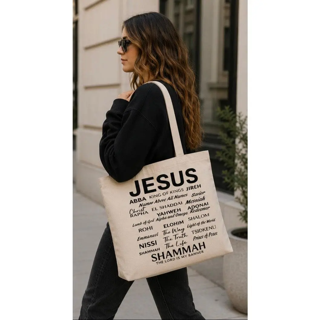 Names of Jesus Christian Zipper Tote Bag