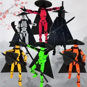 （5 pack）Already Assembled T13 Action Figure Accessories,Dummy 13 T13 Multi-Jointed Movable 3D Printed Toys