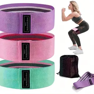 My Body Love 3-Level Resistance Training Belt Set Light Moderate High Cotton Material Multi-Color for Squats Stretching Hip Glute Workouts with Backpack ab machine exercise twist board