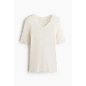 H&M Scoop-neck pima cotton T-shirt