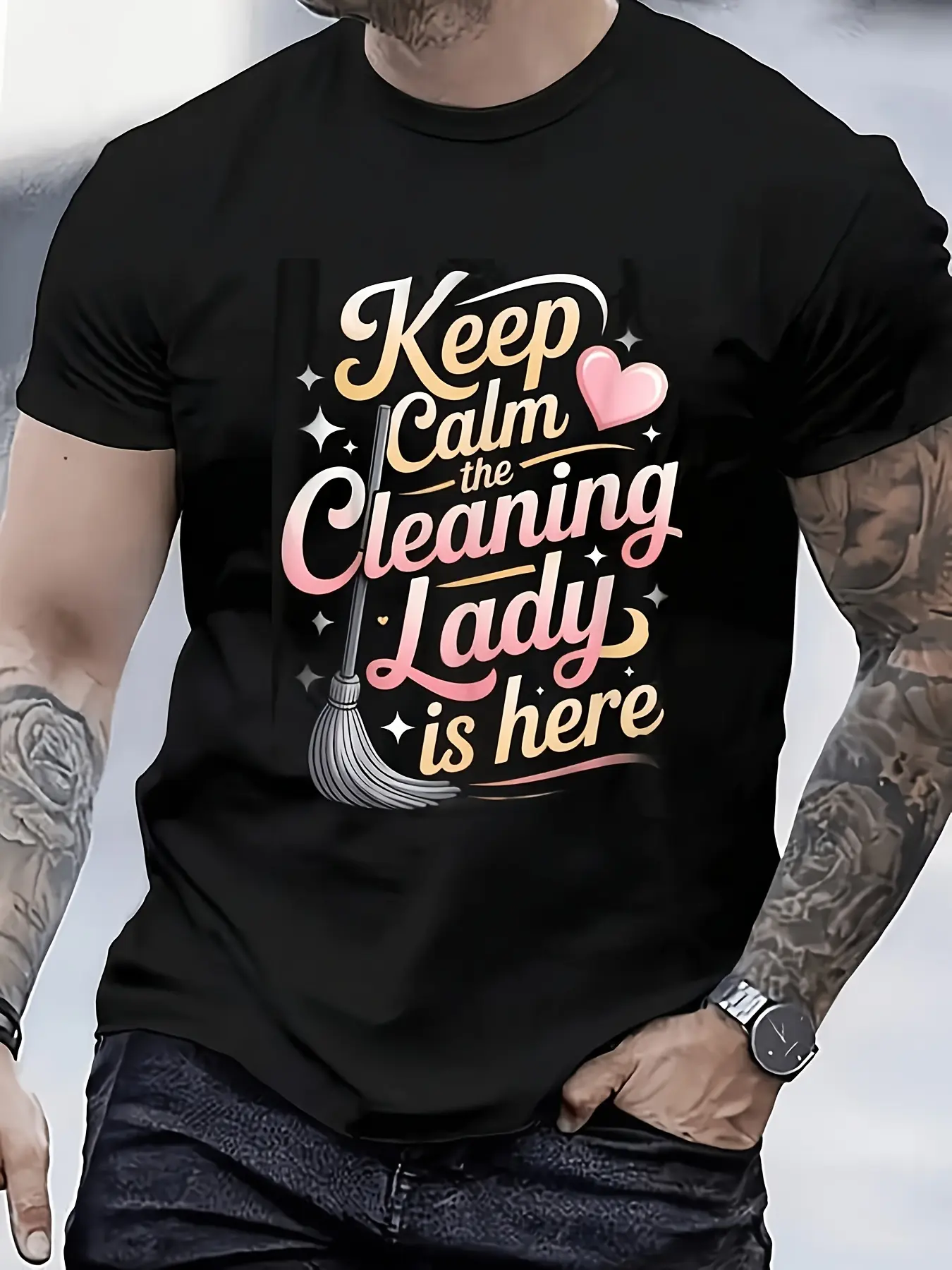 Housekeeping Enthusiast T-Shirt for Men And Women, unisex soft cotton short sleeve t shirt, vintage graphic casual tee for men women teens, perfect birthday holiday gift for camping travel gym daily street  wear