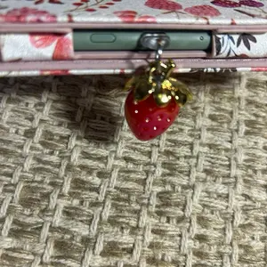 Strawberry or Cherry Kindle, iPad, Tablet, Phone Charms - C Charger Style with Fruit Design - Cellphone, Smartphone