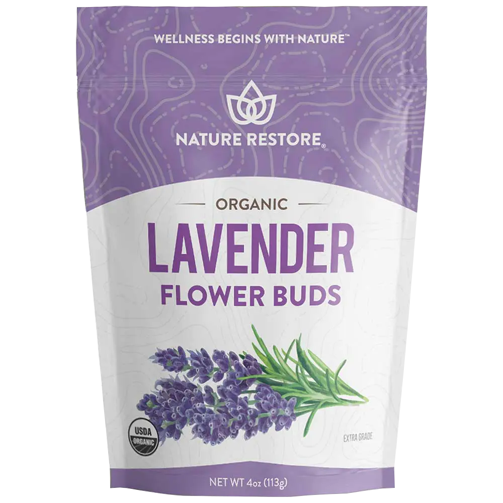Nature Restore Organic Lavender Flower Buds Wellness Tea Scented Tea