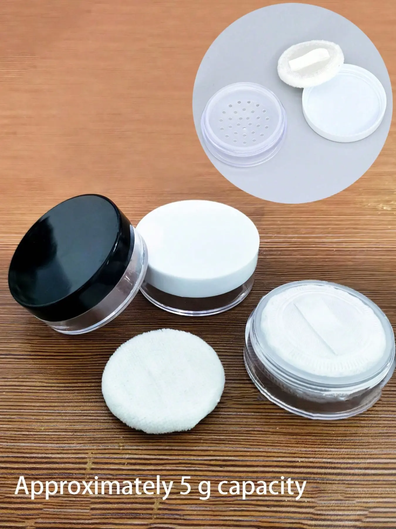 5g Ultra-Thin Loose Powder Packaging Box, Mini Storage Box, Travel Sealed Waterproof Container, Reusable Transparent Makeup Holder, Makeup Organizer, Cosmetic Box