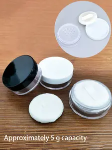5g Ultra-Thin Loose Powder Packaging Box, Mini Storage Box, Travel Sealed Waterproof Container, Reusable Transparent Makeup Holder, Makeup Organizer, Cosmetic Box